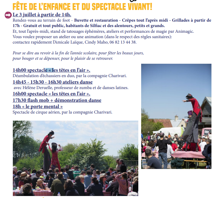 Fête de l’enfance et du spectacle vivant : gros succès