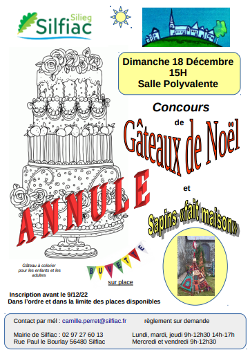 Concours de gâteaux annulé