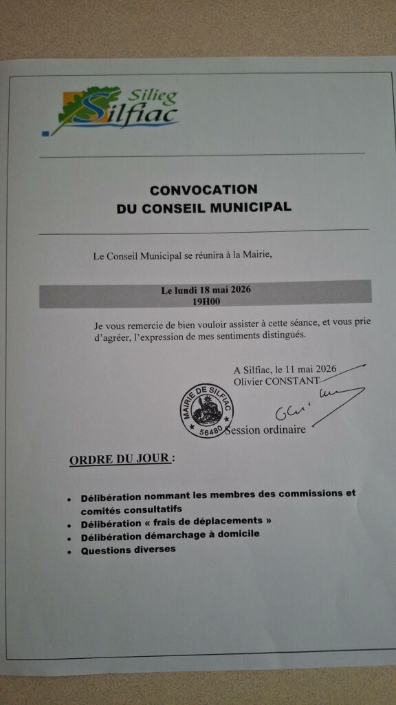 Prochain conseil municipal